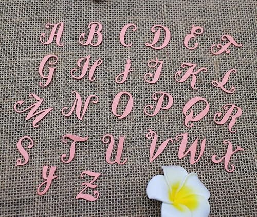 Miniatura 7 de 26 mayúsculas minúsculas alfabeto metal troqueles letras corte para bricolaje álbum de recortes foto grabado troqueles corte plantillas papel