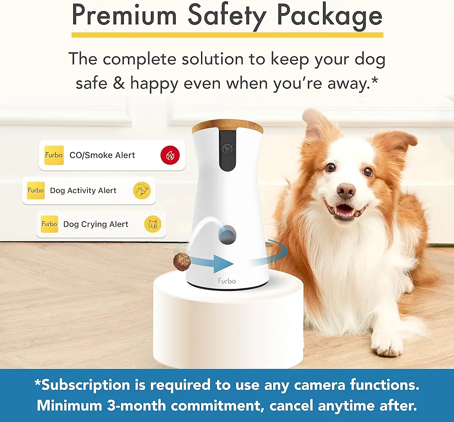 Furbo 360° Dog Camera Subscription Required [Premium Safety Package