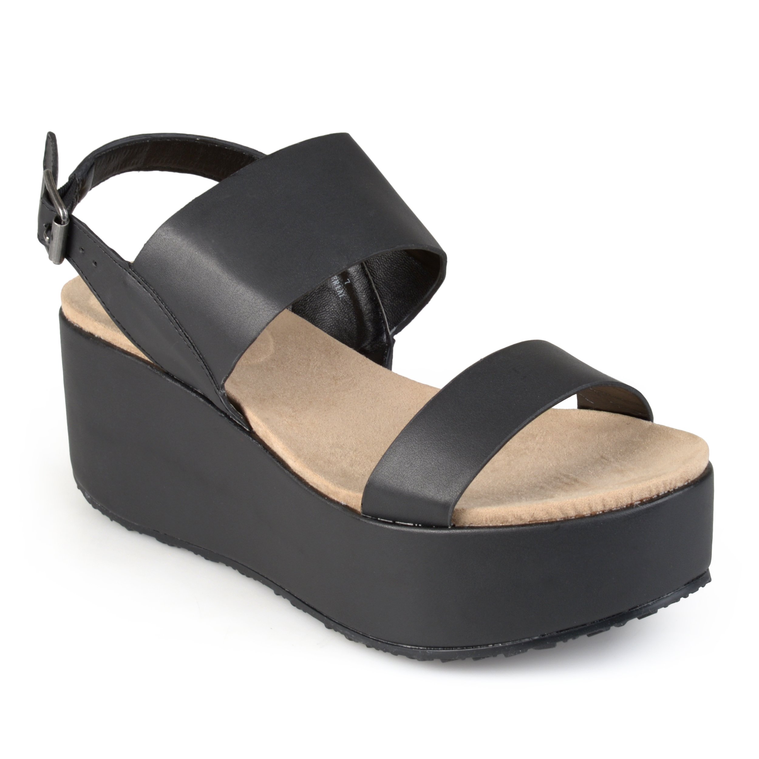 Brinley Co. Womens Platform Sling-Back Wedges