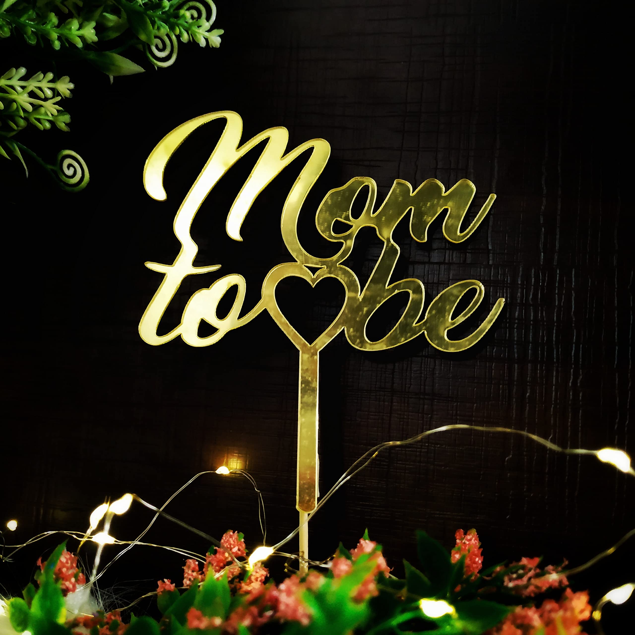 mom to be Cake Topper(Gold) (B09QMLNL7S) Amazon Price History, Amazon Price Tracker