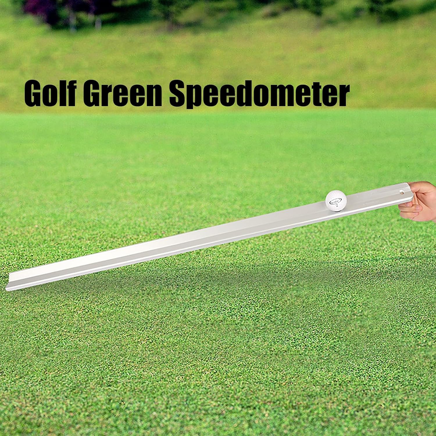 Golf Green Speedmeter - Golf Pressure Putt Trainer, Golf Green Stimpmeter 36" Aluminum Alloy, Stable and Fair Measurement of Green Speed on The Course