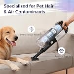 Levoit Nettoyant à vide sans fil, Stick Vac au design résistant aux angles, jusqu'à 50 Minutes, aspiration puissante, rechargeable, légère et polyvalente pour tapis, plancher dur, cheveux de chat