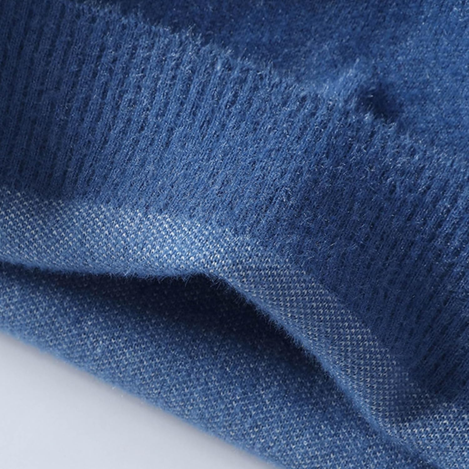 Cambkatl Men's Gradient Crewneck Knit Sweaters - 2024 Fall Winter Loose Long Sleeve Pullover Casual Soft Jumper Tops