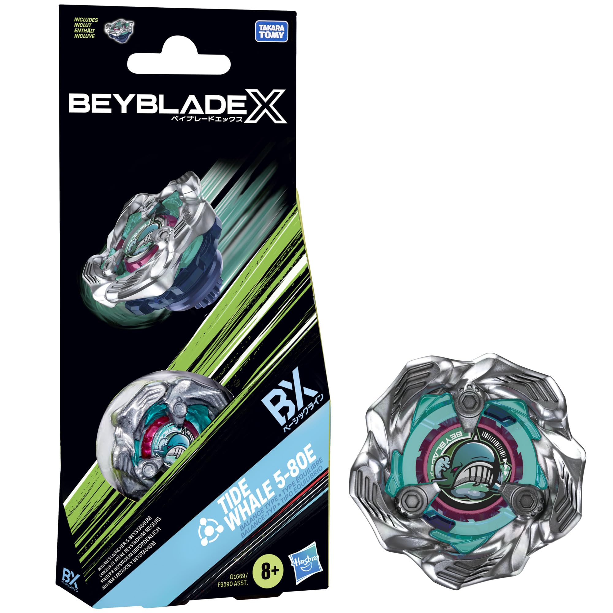 Beyblade X Tide Whale 5-80E Booster Pack Set