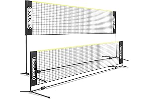 Boulder Badminton Pickleball Net - Adjustable Portable Net for Junior Tennis, Kids...