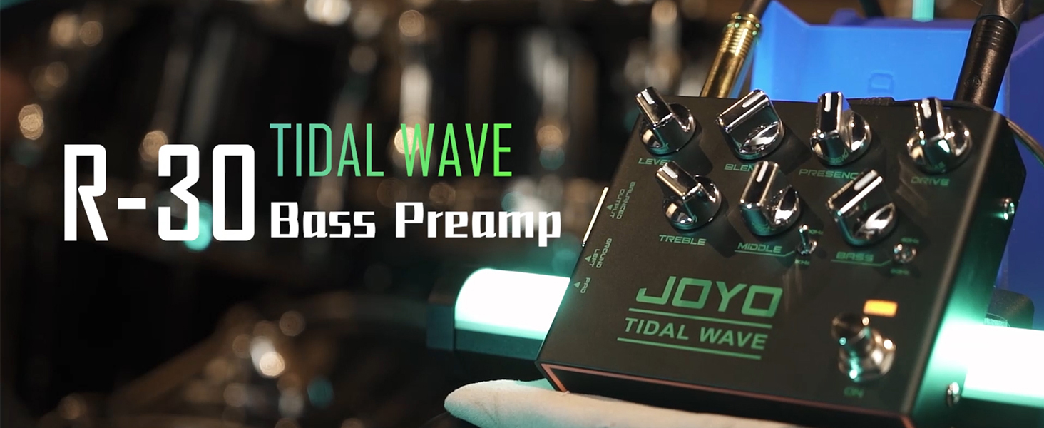 JOYO Bass Preamp & DI Guitar Pedal, Blend Control with MID SHIFT