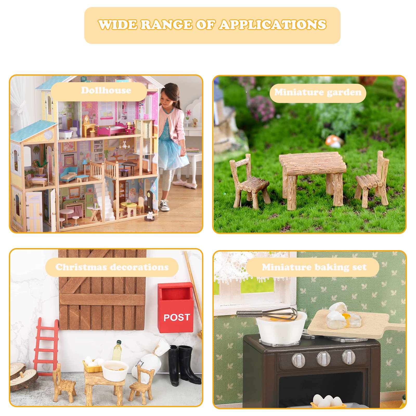 18-teiliges Miniatur-Puppenhaus-Zubehör – Niedliche Wichtel-Küche Mit Back-Utensilien