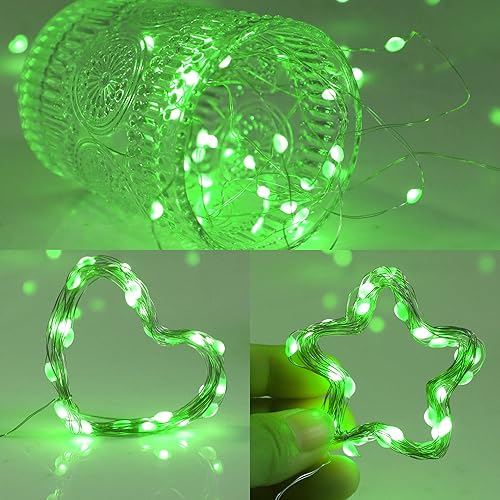 Miniatura 3 de FTEOYEL Paquete de 6 tiras de luces de hadas que funcionan con pilas, con modo intermitente, 30 luces LED de 10 pies para dormitorio, regalo,