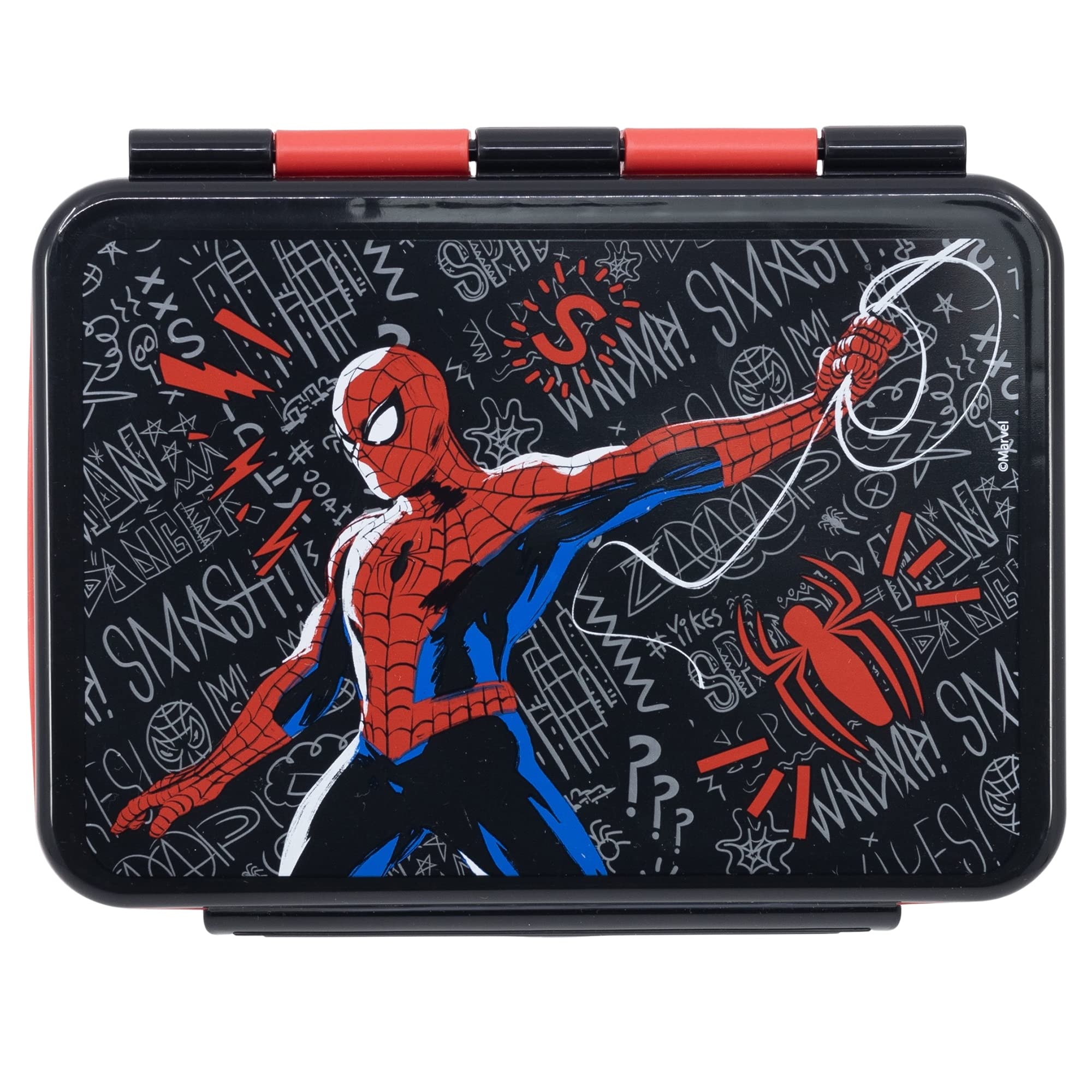 Stor Bote de pan de acero inoxidable resistente al agua | Acero Inox XXX ML SPIDERMAN BLACK BOARD