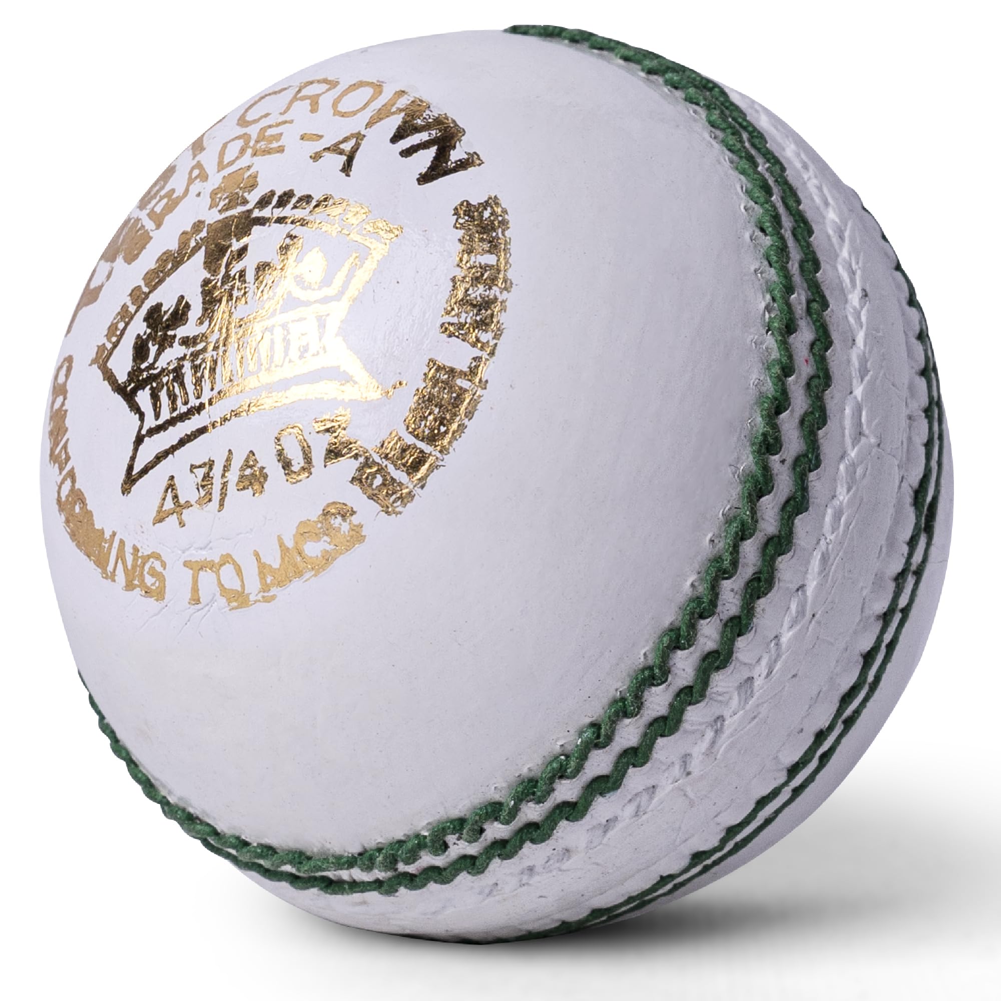 Zipper Junior Cricket Ball, Hand-Stitched Leather Youth Cricket Balls 4.75oz Weight