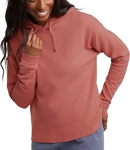 Hanes Originals Garment Dyed Hoodie, Fleece Pullover for Women