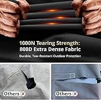 Vista 6 de Cubierta de parrilla para Blackstone de 28 pulgadas con capucha 5483 [2026 mejorada 800D resistente] Cubierta de parrilla plana impermeable