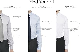 Calvin Klein Men's Slim Fit Non Iron Solid French Cuff Dress Shirt -