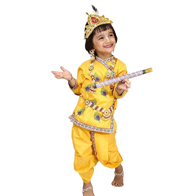 The Holy Mart Krishna fancy dress for kids (23 years), Krishna Dress