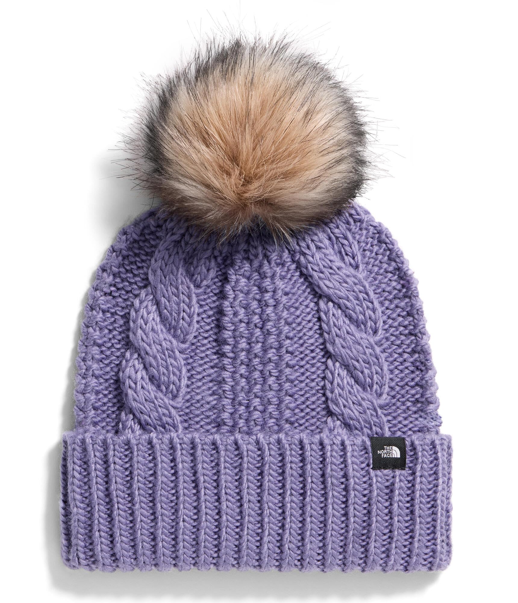 Kids' Oh Mega Fur Pom Beanie | Deep Fit, Cuffed Winter Hat, Soft Cable Knit Texture, Remo…