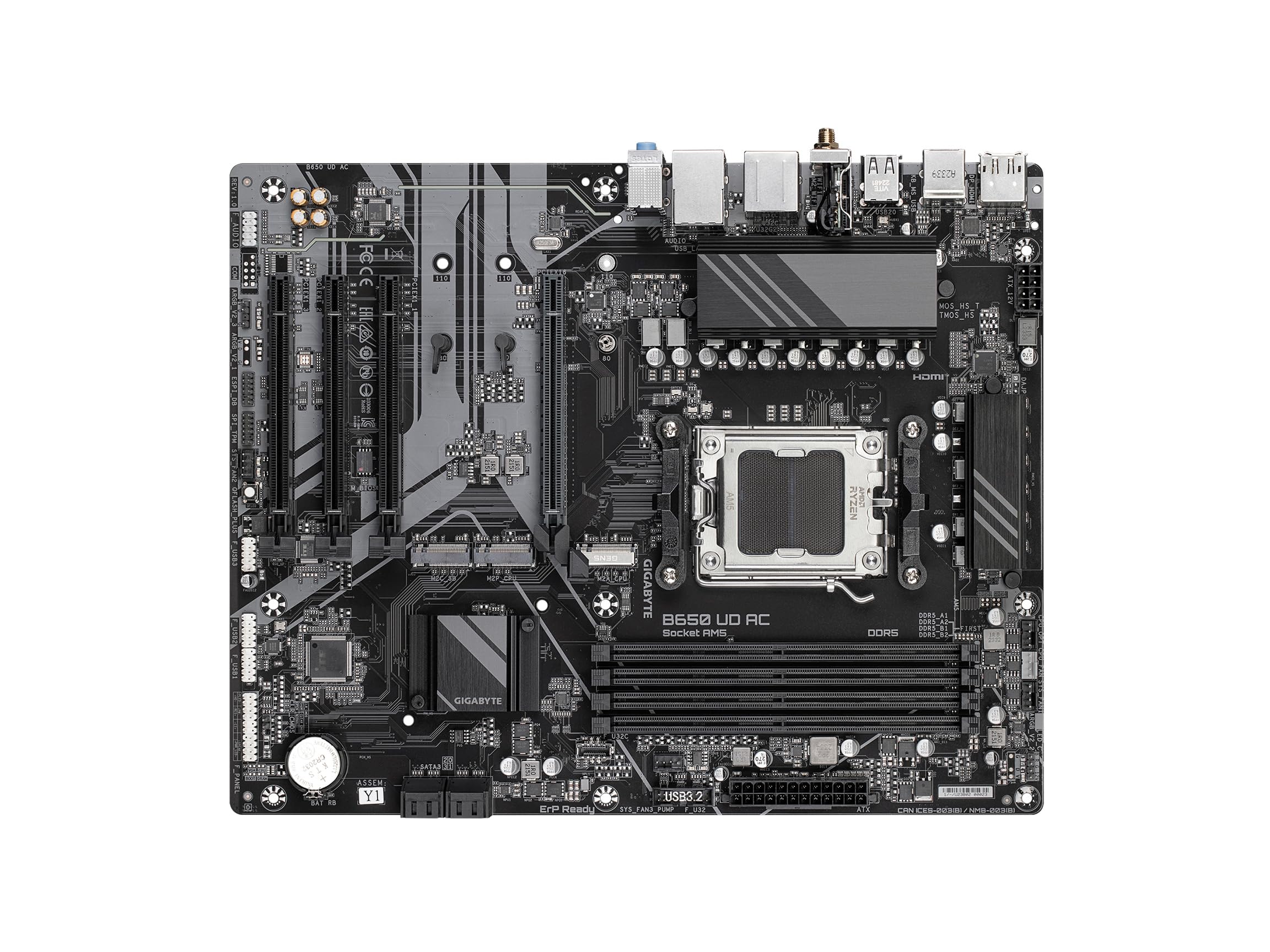 Amazon | GIGABYTE B650 UD AC (rev. 1.0) AM5 LGA 1718 AMD B650 ATX