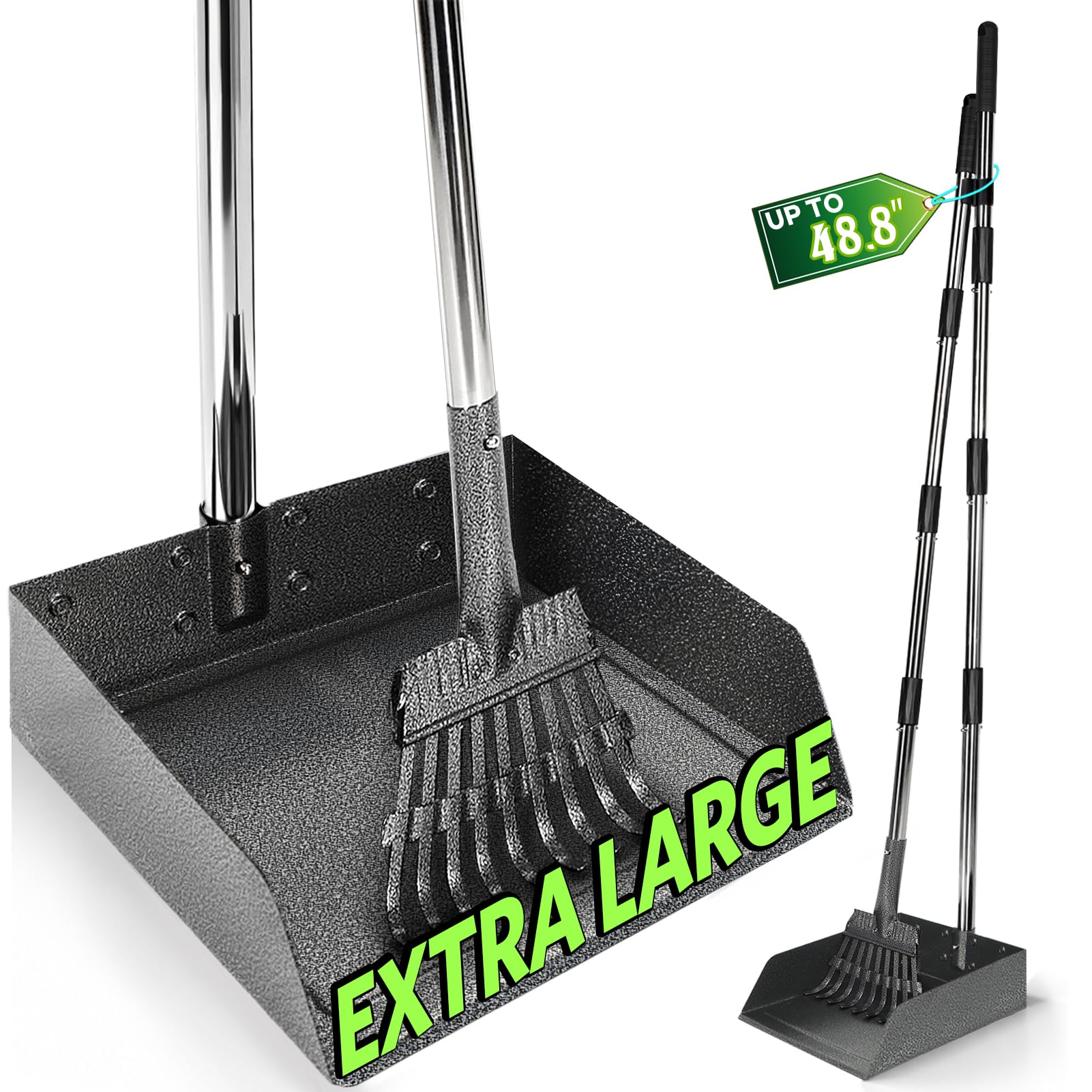 Photo 1 of T2Y Dog Pooper Scooper for Multi-Dog Family, Long Handle Rake & Large Tray