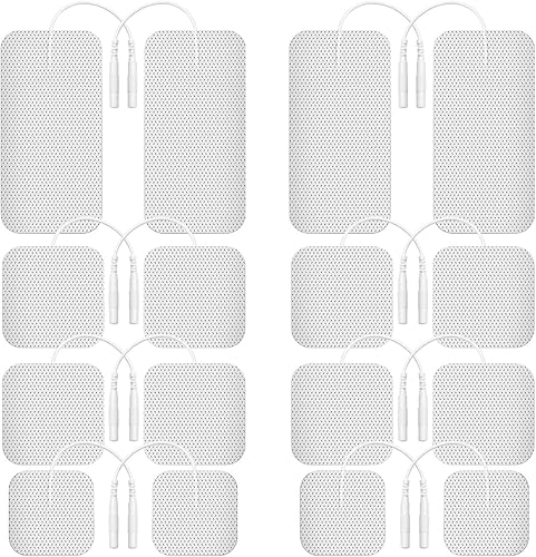 Miniatura 7 de Etekcity TENS - Almohadillas de repuesto para aliviar el dolor de espalda, autoadhesivas y sin gel para electroterapia, color blanco (paquete de 16)
