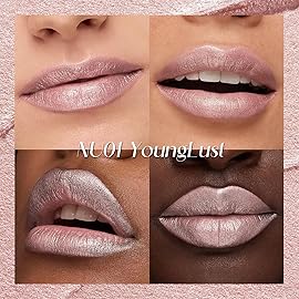 FOCALLURE Metallic Liquid Lipstick,Non Stick Cup Lip Gloss,High Impact Lip Color with Transfer-proof Wear,Long Lasting & Waterproof Lipstick Makeup for Women,YoungLust