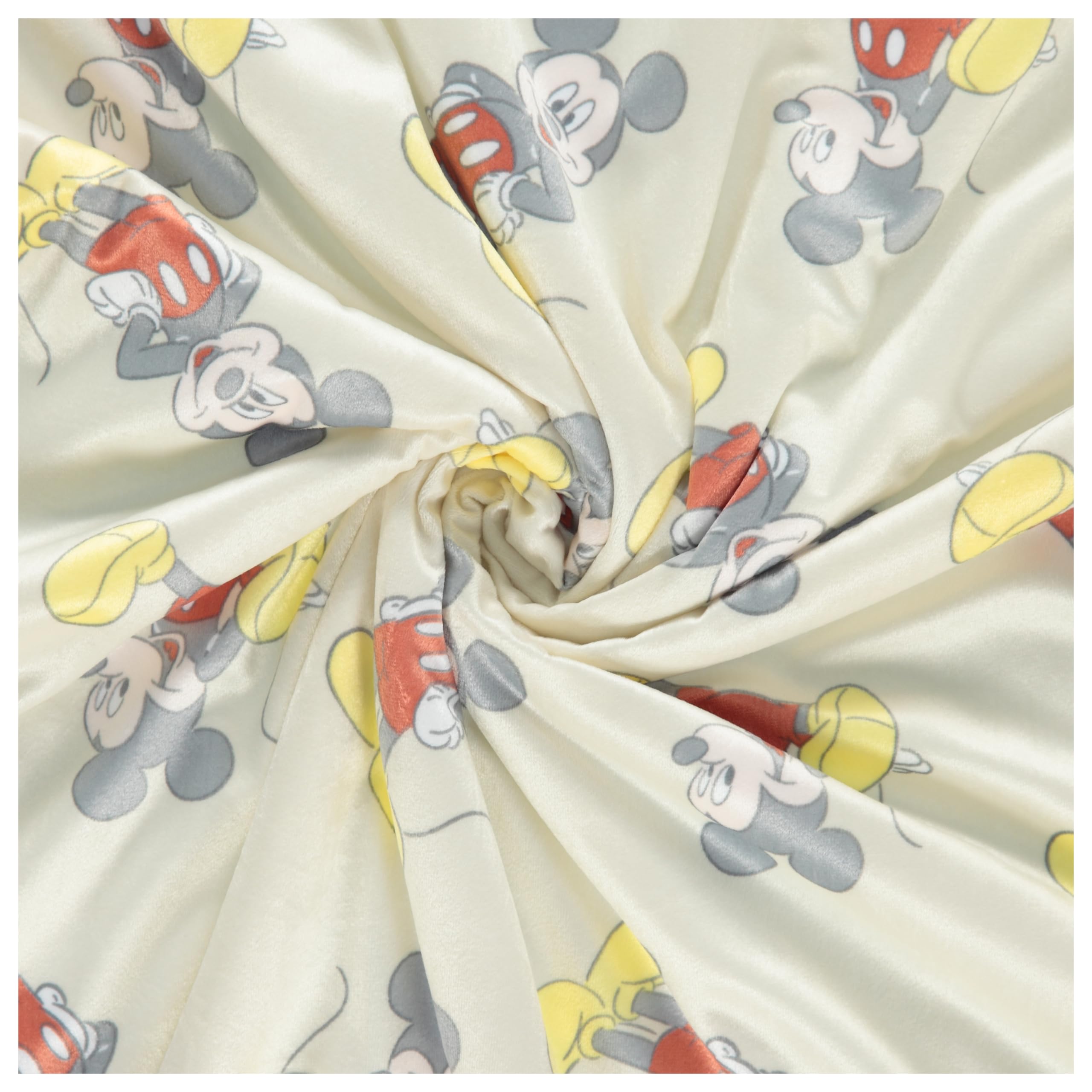 Disney Coperta per neonati in visone e sherpa double-face, ultra morbida e soffice, in visone, per neonati, misure 30 x 35 cm