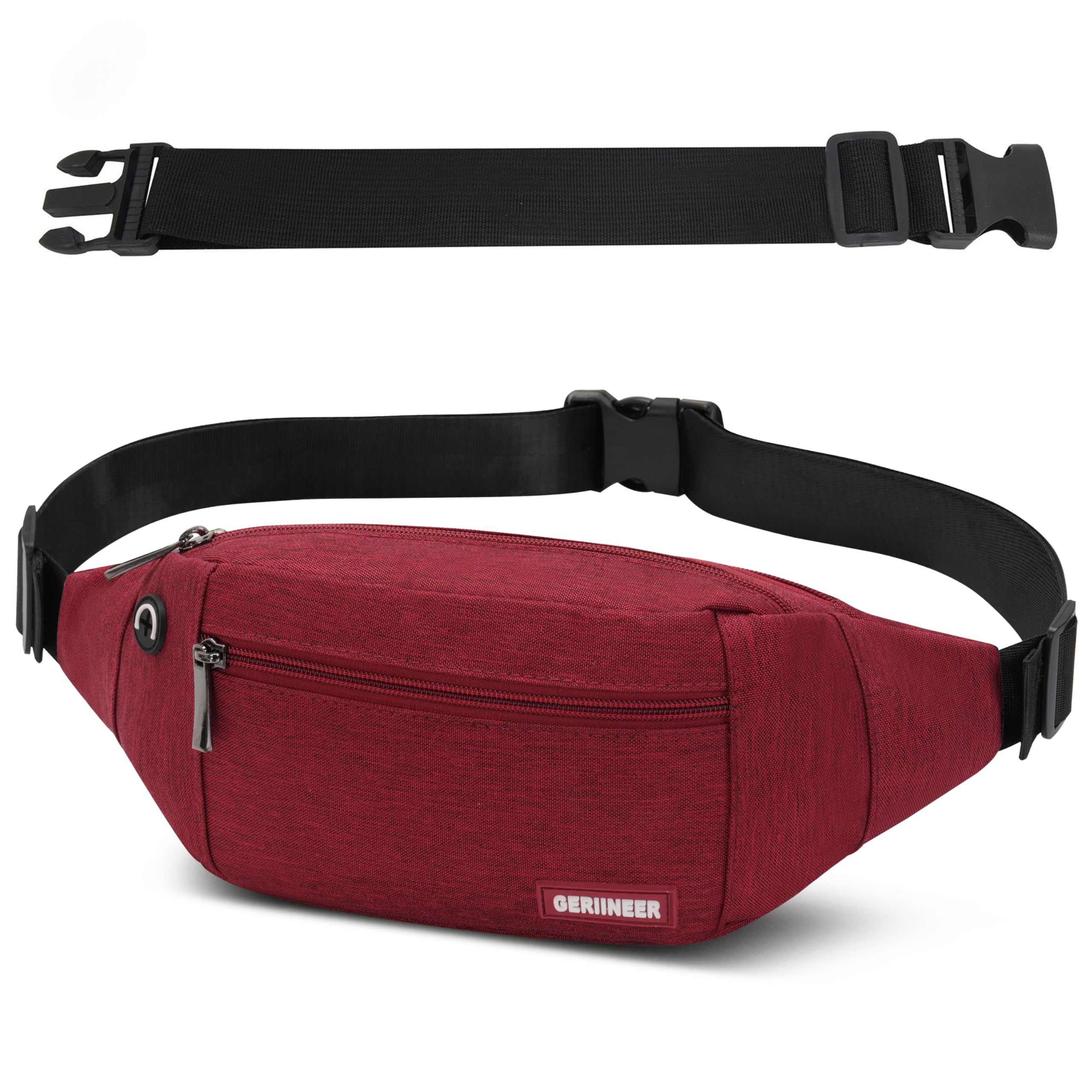 GERIINEER Bumbags Waist Fanny Pack for Women Ladies Men Waterproof for Traveling Cycling Hiking Outdoor Sport — image 1