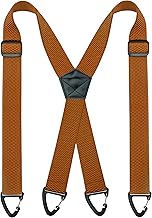 JEMYGINS Herren Outdoor Hosenträger X-Typ längenverstellbar mit Dreieckige Anti-Rutsch-Schnalle