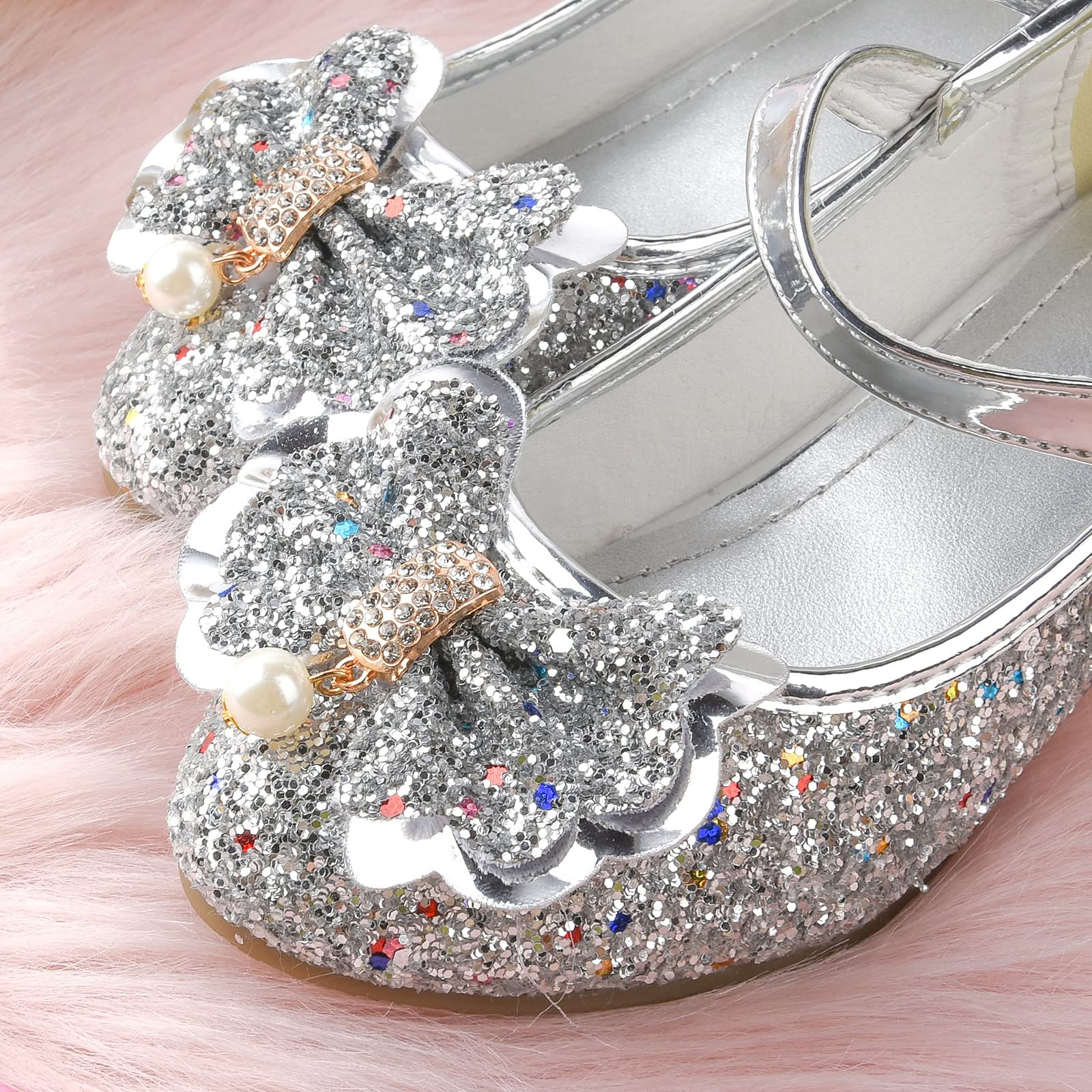 JerrisApparel Scarpe da Principessa per Ragazze Mary Janes Matrimonio Compleanno Festa