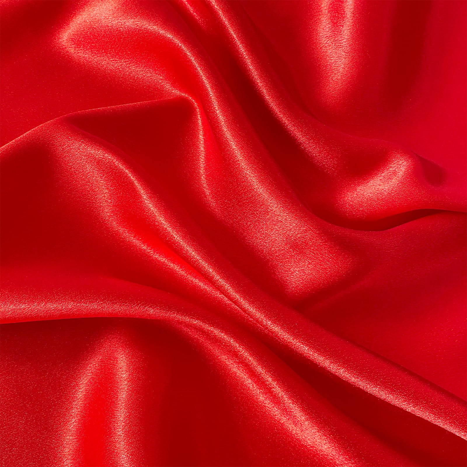 RUDONG M Satin Photography Backdrop 3.3x2.5ft - Wrinkle-Free Silky Fabric Background for Jewelry/Cosmetics/Flat Lay/Studio, Red Backdrop Cloth (
