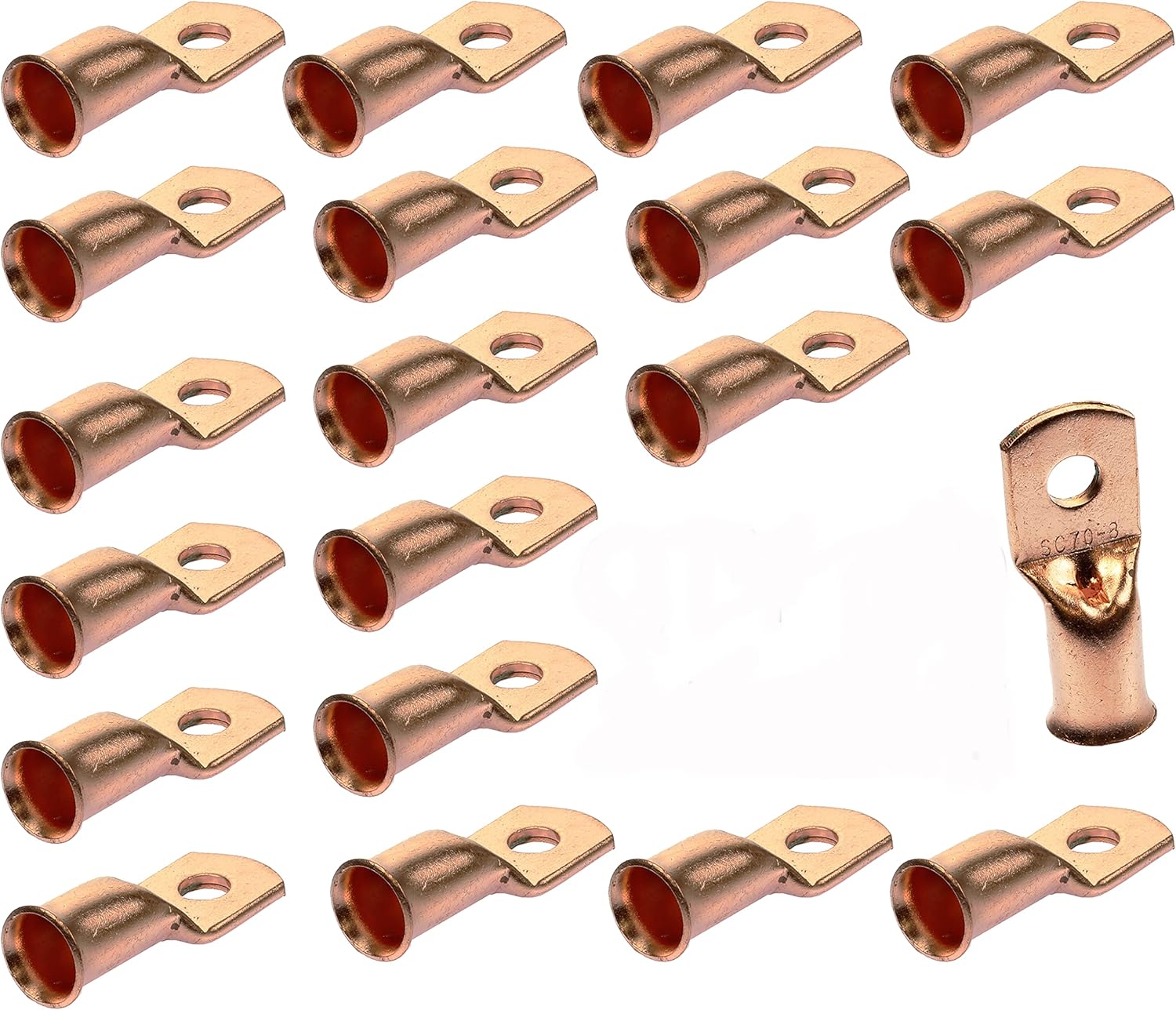 2/0 AWG gauge 5/16" noninsulated Copper Crimp Ring