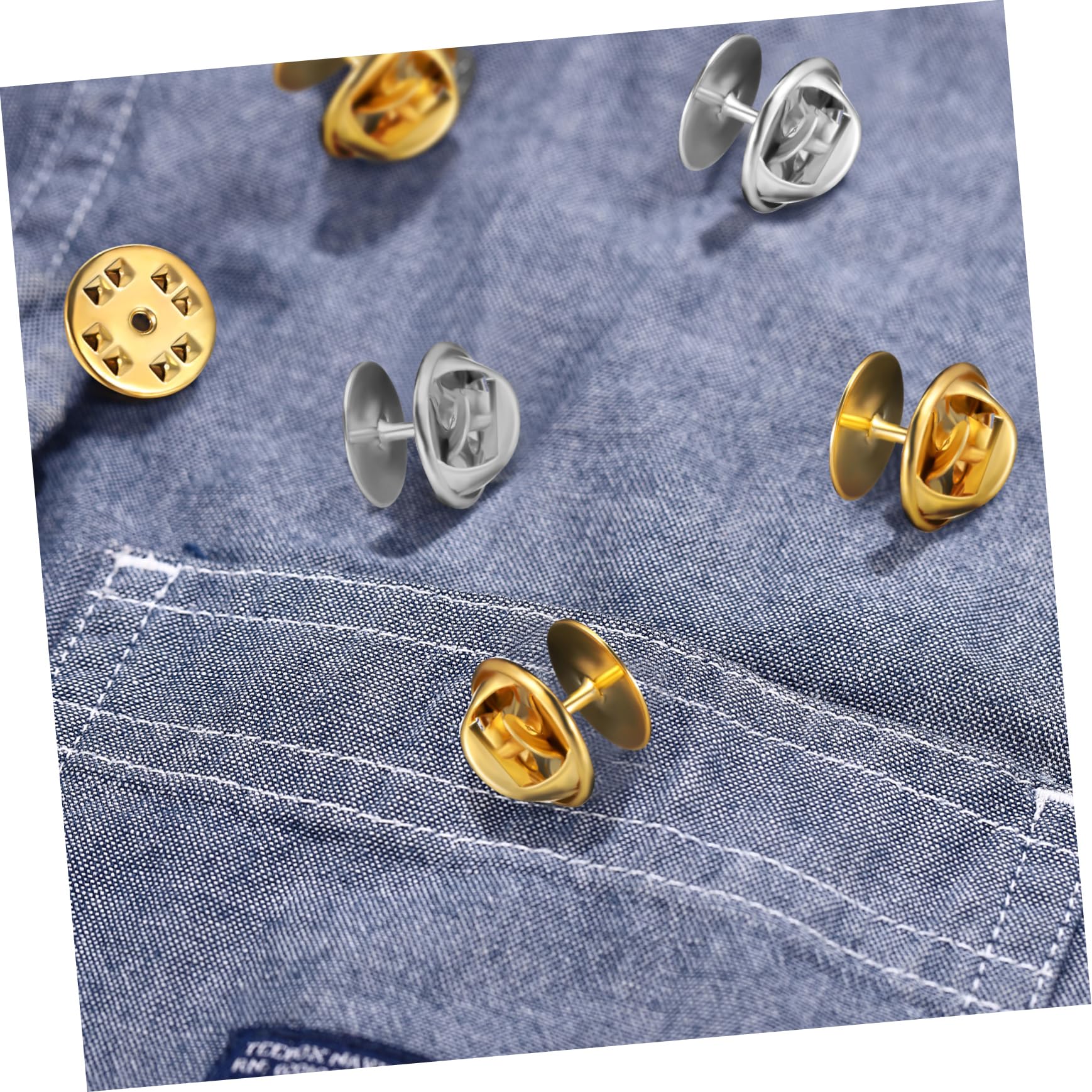 HOMSFOU 240 Sätze Diy Schmuck Anstecker Set Teilig Goldene Silberne Pins mit Federverriegelung für Bastelprojekte Anstecknadeln Robustem Gefertigt