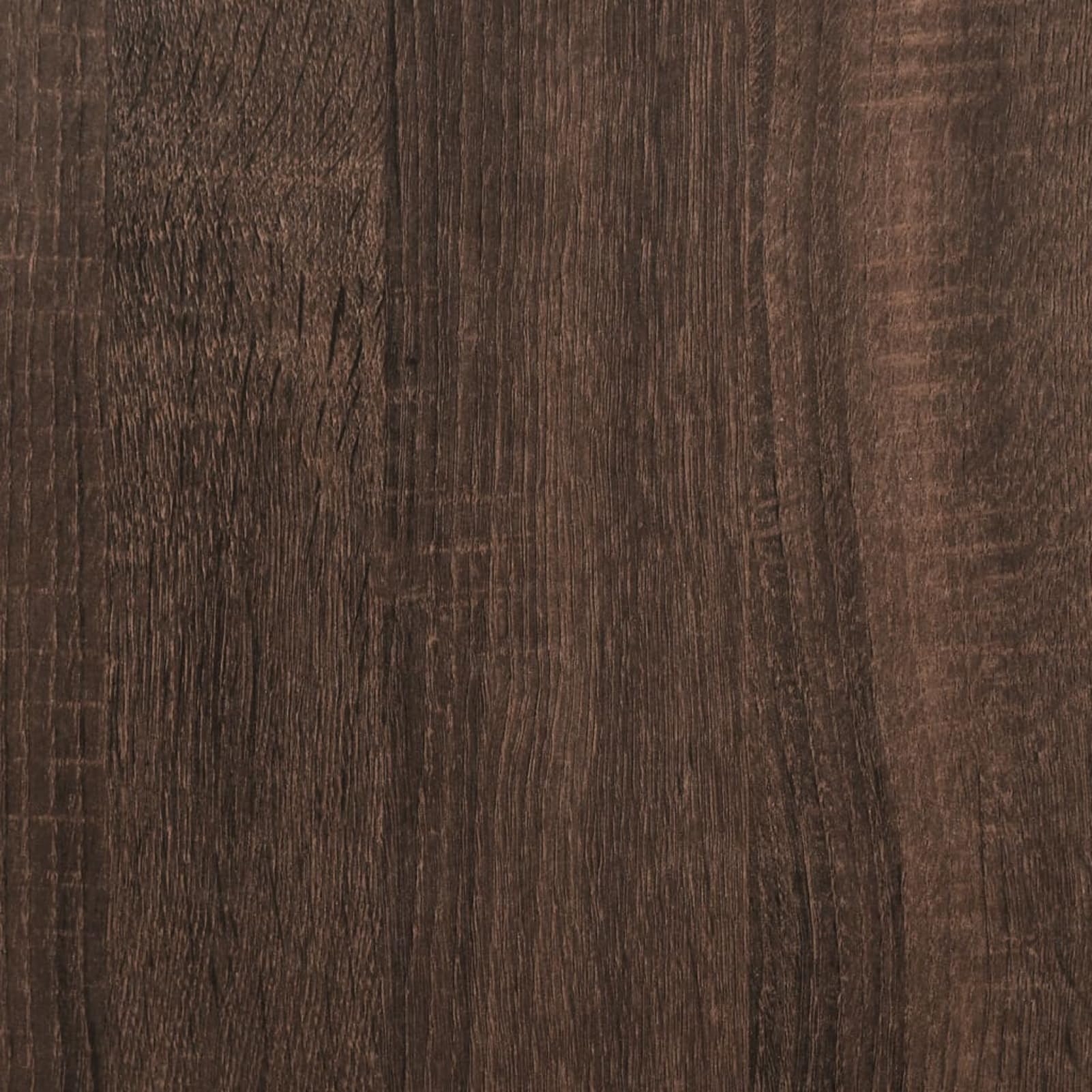 Szafka pod umywalkę, brązowa, imitacja dębu, materiał drewnopochodny, 91 x 35 x 60 cm, meble łazienkowe do nowoczesnej łazienki