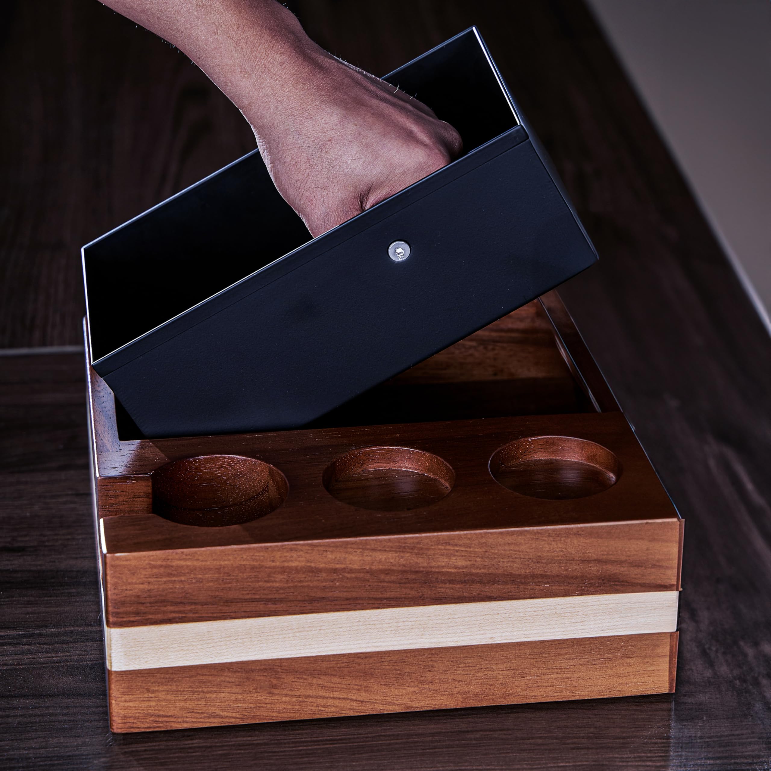 Amazon.com: KNODOS 51mm Espresso Knock Box and Tamping Station