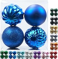 Vista 38 de Emopeak - 24 mini bolas para árbol de Navidad, irrompibles, bolas colgantes para decoración de fiestas, bodas y festividades, de 1.2 pulgadas