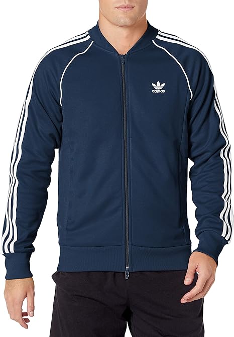 adidas sst track top blue