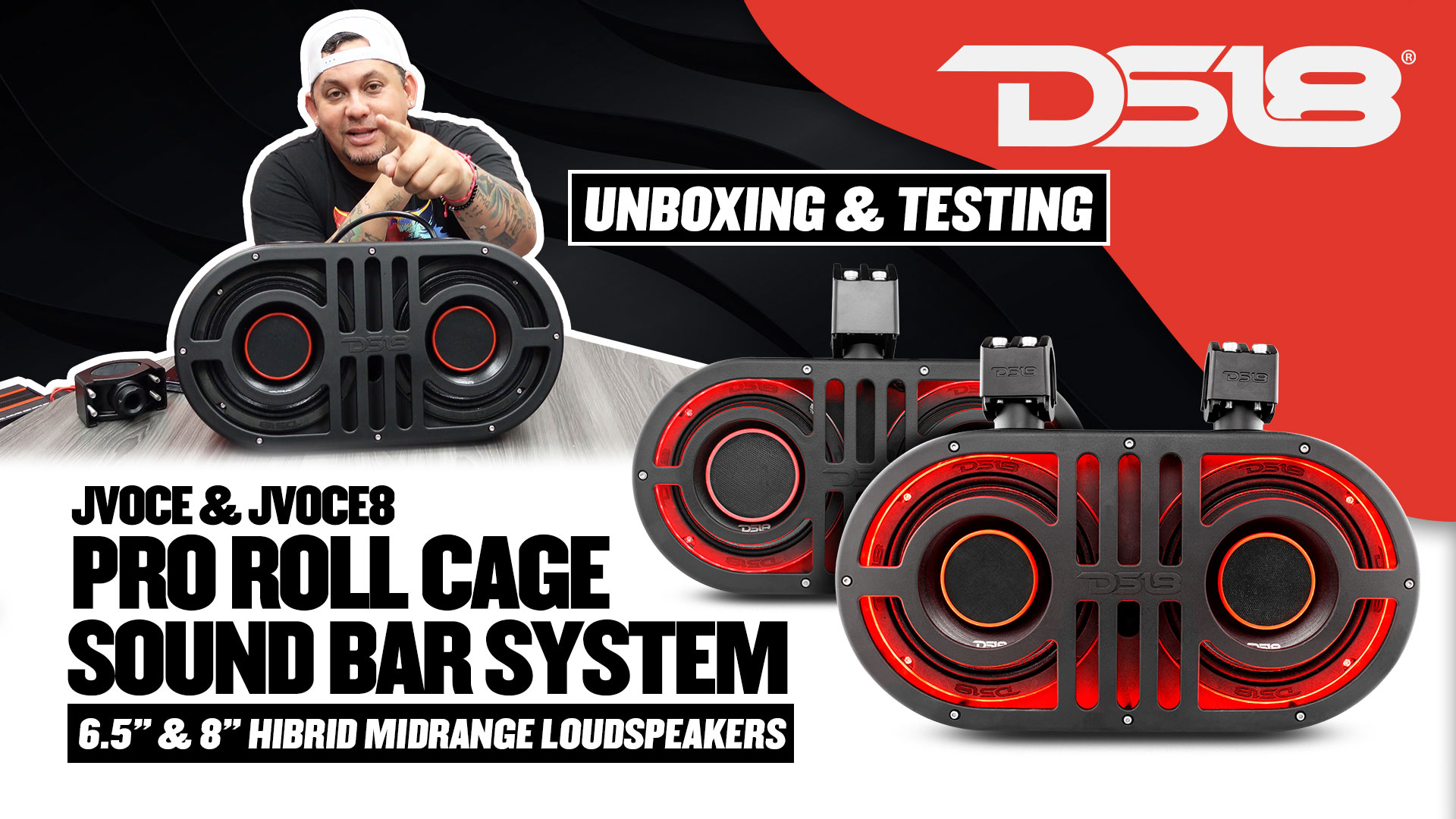 スペースバリヤージオパシック Amazon.com: DS18 JVOCE Marine Roll Cage Sound Bar with Dual 6.5