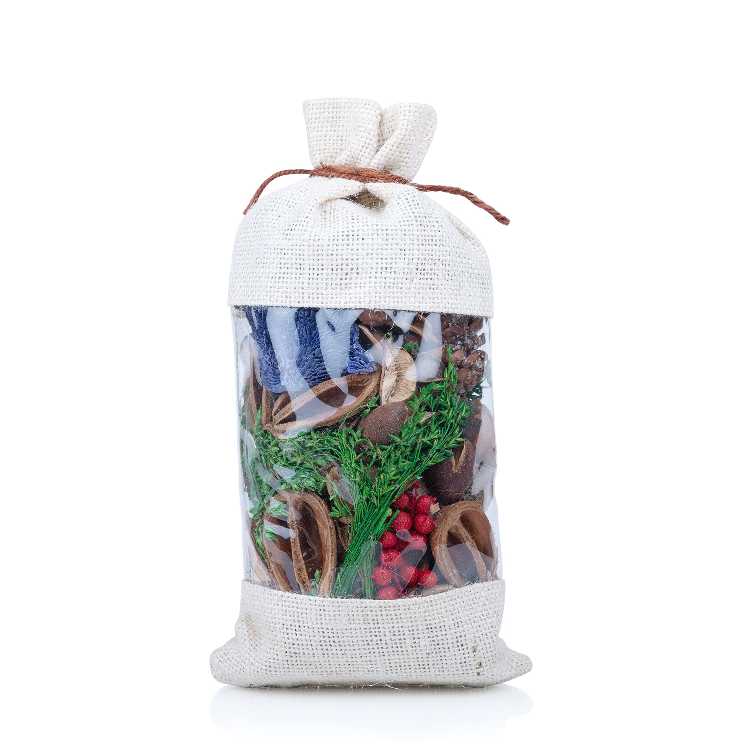 IRIS Potpourri in Jute Bag Fragrance Silk Musk 200 gram with Potpourri Refresher Oil 5ml