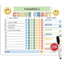 Magnetic Chore Chart for Kids Dry Erase Reward Chart for Home and Classroom