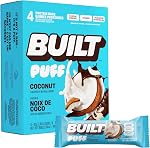 Built Bar 4 Pack de haute protéines et de l'énergie- faible carbure, faible calories, faible sucre- délicieux, snack sain - Sans gluten (4 Compte, Brownie Batter)