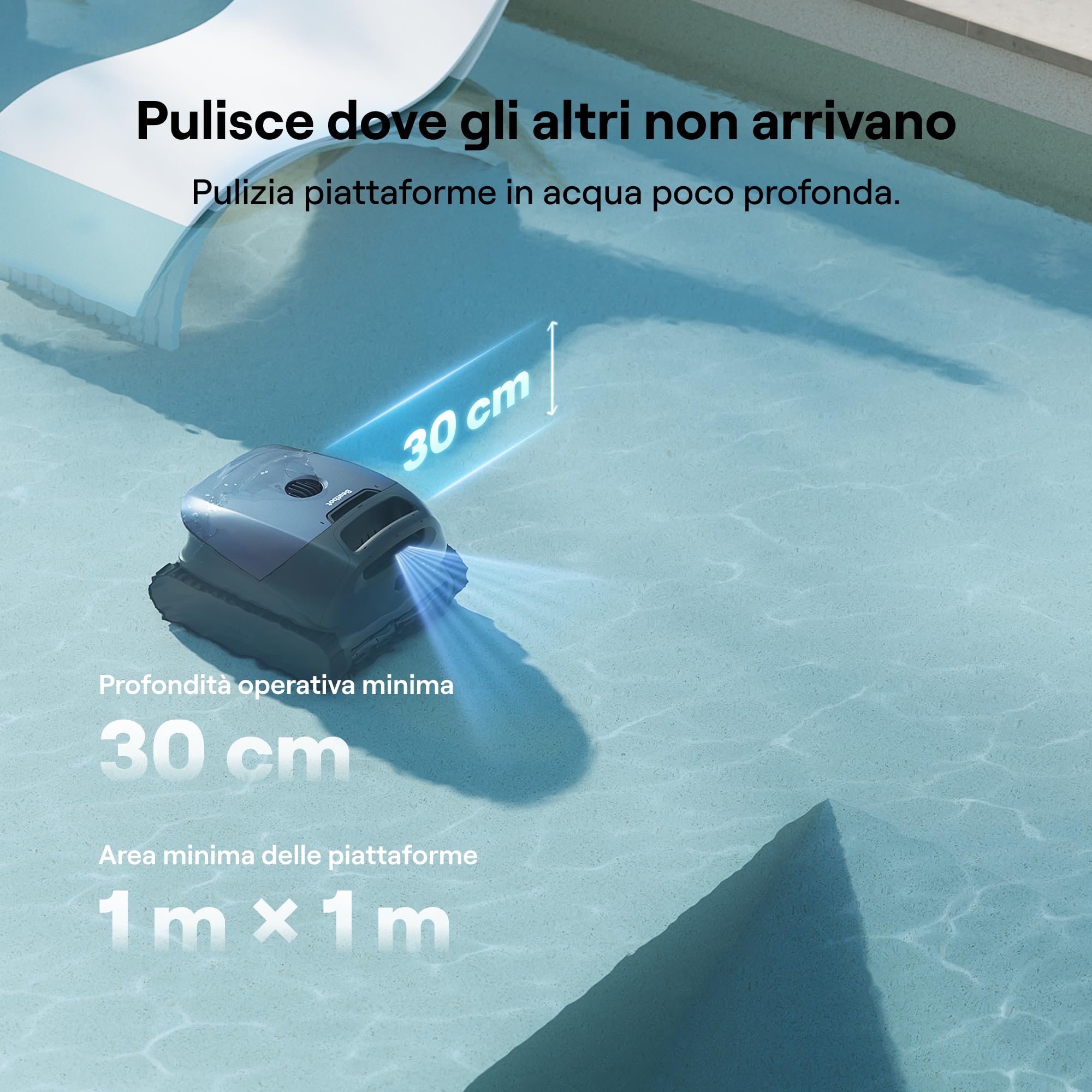 Beatbot Sora 10 Robot Piscina pareti e Fondo, Linea d'Acqua,Blu Marino | pareti e fondo, Linea d'acqua,Piattaforme, robot piscina senza fili, Parcheggio automatico,App,piscine fuori terra/interrate