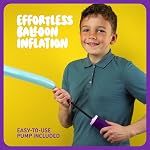 Ballon Animal Twist Kit avec pompe pour les enfants - Garçon & Cadeaux d'anniversaire pour filles et garçons - Arts et métiers d'art pour les enfants 8-12 ans - 6 7 8 9 10 11 12 Cadeau d'anniversaire de la jeune fille de l'année - Ballons d'animaux