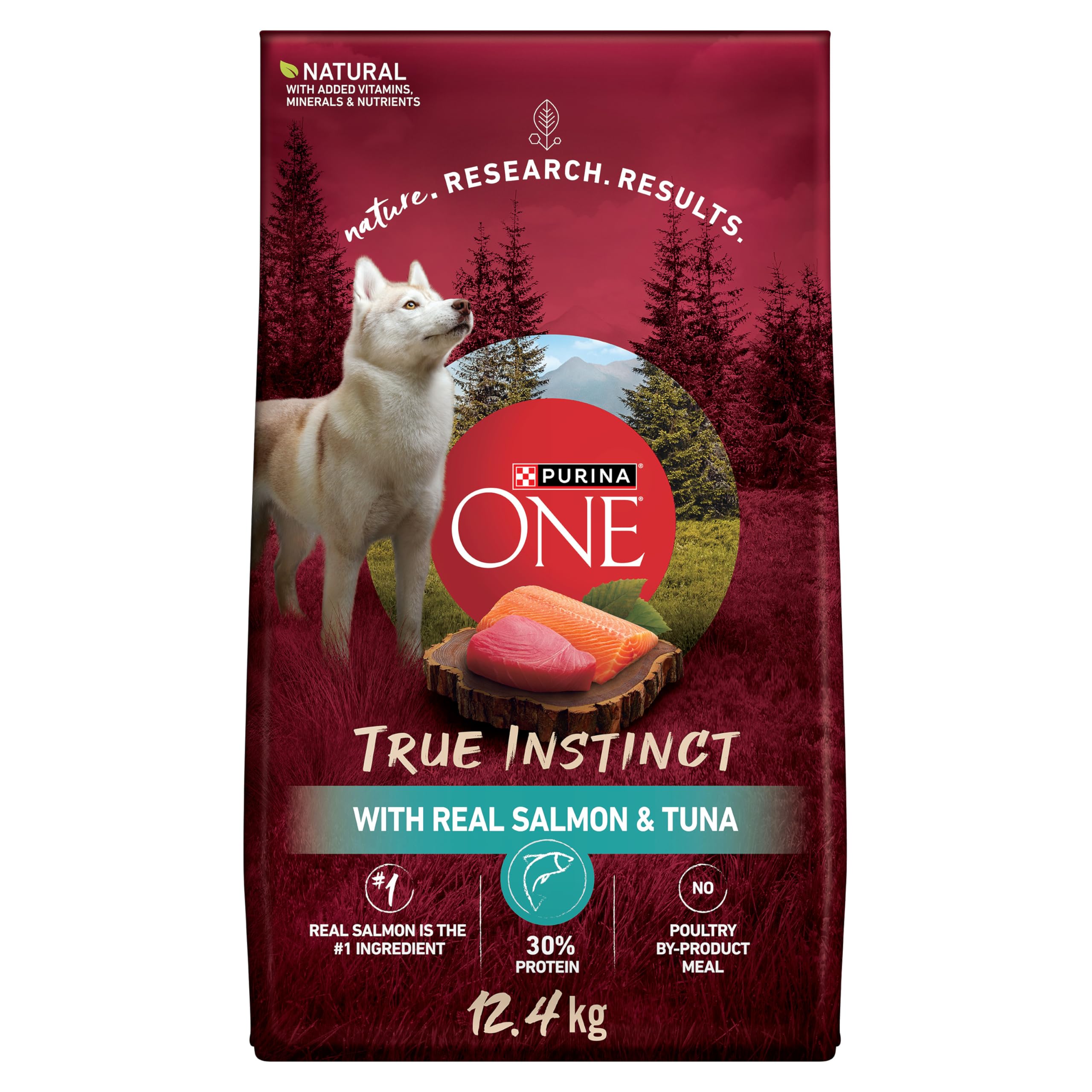 Purina ONE True Instinct High Protein Dry Dog Food, Salmon & Tuna - 12.4 kg Bag (1 Pack) image 6