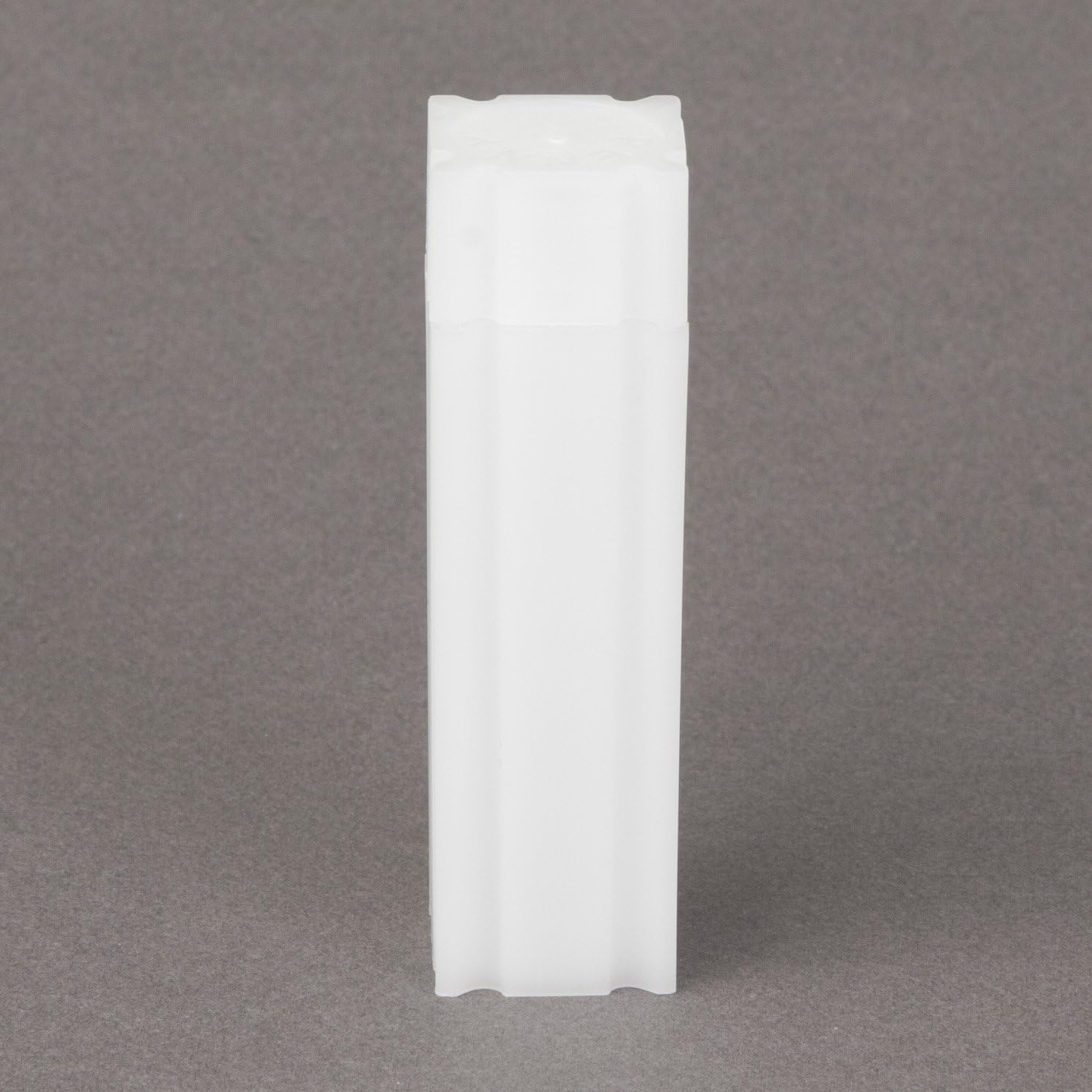 (10) Coinsafe Brand Square White Plastic (Quarter) Size Coin Storage Tube Holders