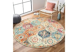 Lahome Moroccan Trellis Washable Round Rug - The Epitome of Comfort and...