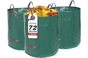 Joyhalo Reusable 72-Gallon Lawn Leaf Bags: Superior Gardening Solution