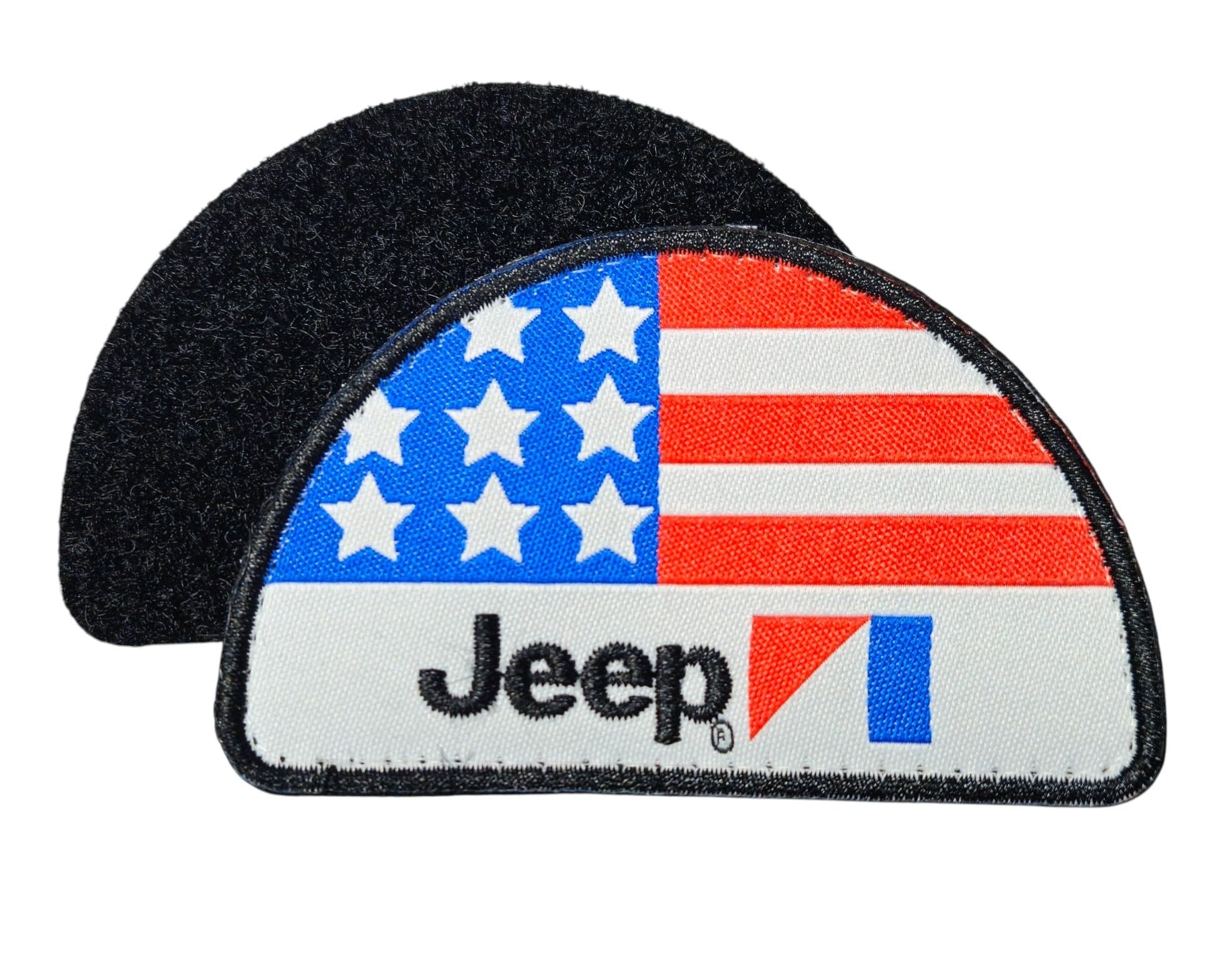 Écusson Jeep brodé drapeau pour personnaliser votre sac de randonnée et blouson vintage