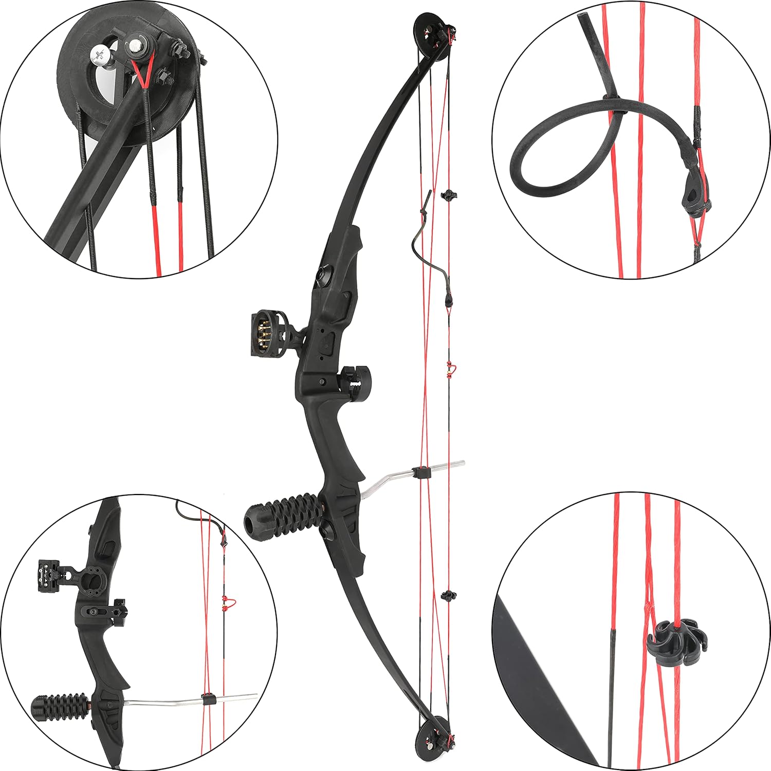 Archery Compound Bow Set 30Lbs Hunting Bow and Arrow Archery Set for Teens Adult Beginners Outdoor Training Target Shooting