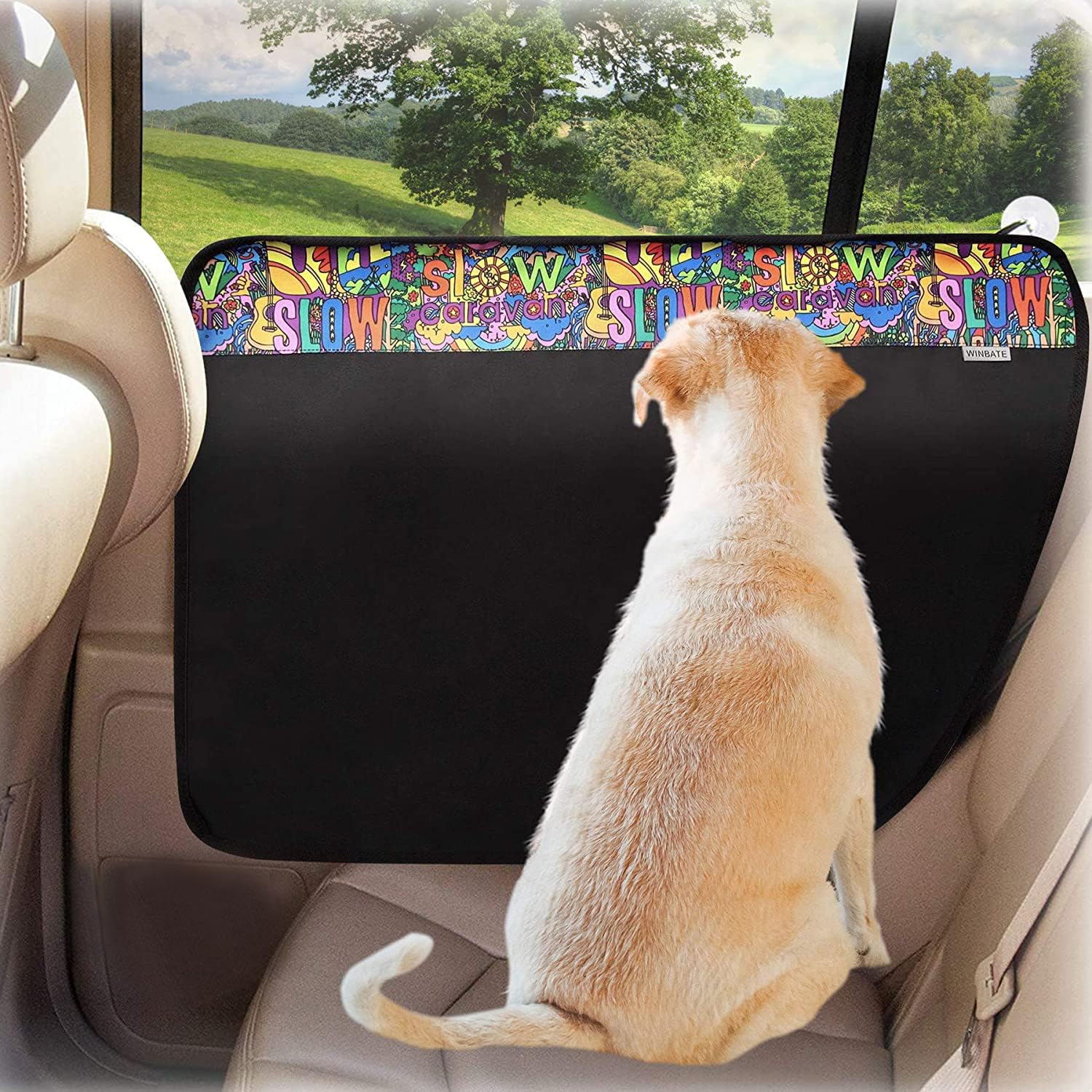 Winbate 2PCS Dog Car Door Protectors, 29.5 x 20.47, Waterproof, Scratchproof, Nonslip, Durable, Machine Washable, Protects Cars, SUVs and Trucks from Pet Scratching — image 1