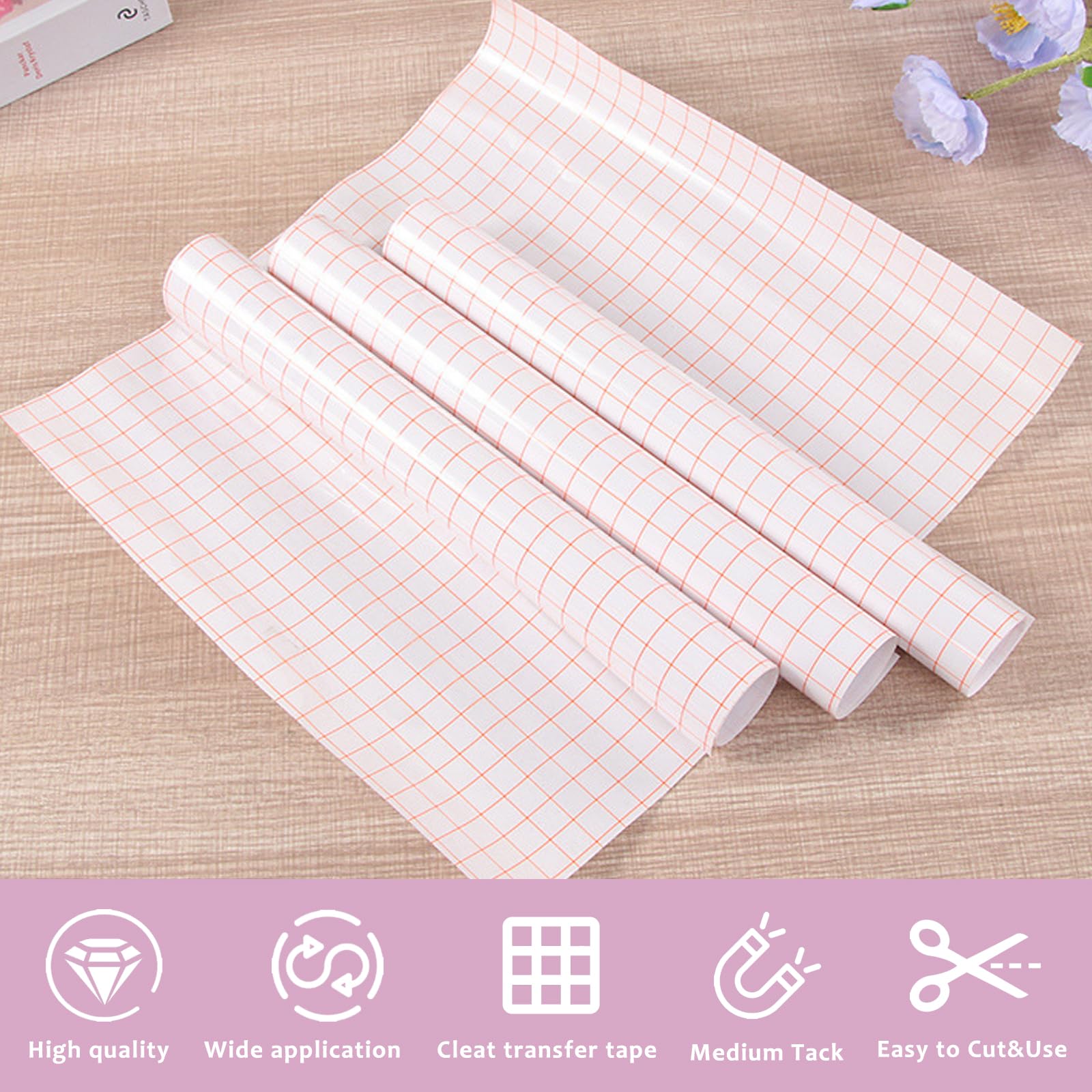 Pellicola Trasferimento Per Plotter 30,5x5 M - Per Cricut E Silhouette | Termoadesiva