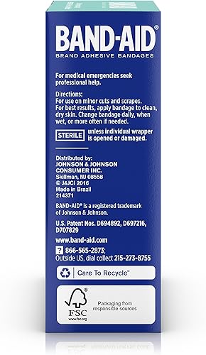 Miniatura 9 de BAND-AID - Vendas de tela flexible, tamaños surtidos 30 cada uno (paquete de 2)
