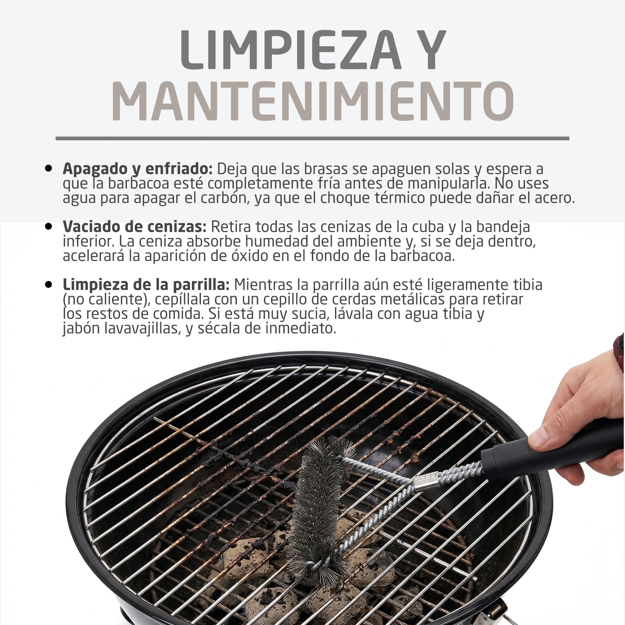 Amig - Barbacoa de carbón - 37 x 37 x 45 cm - Negro - Fabricado en Acero - Jardín y Patio. Mod. KRYPTA